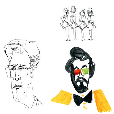 Twin Peaks characters sketches