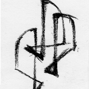 A logo sketch and a long face