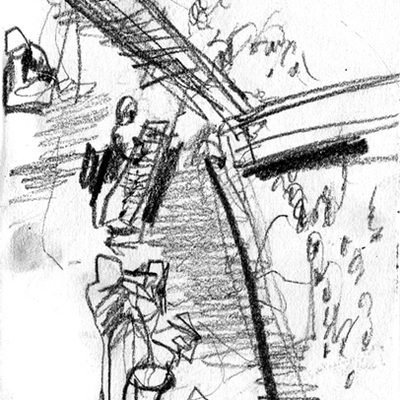 Almost blind sketches from Dead Can Dance Concert, Albert Hall