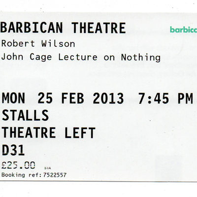 Barbican Cage Ticket