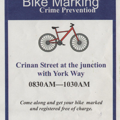 Bike crime prevention leaflet by Metropolitan police: