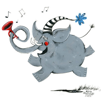 Birthday elephant