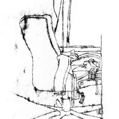 Chair monoprint