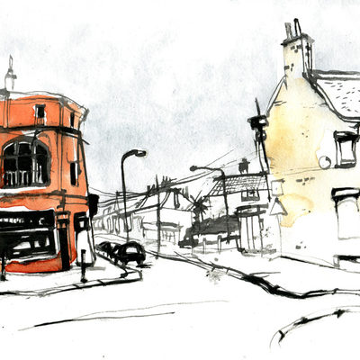Gloomy Clapham neighbourhood