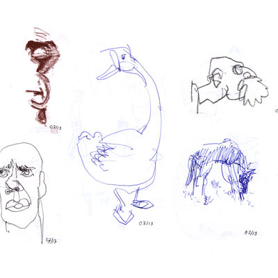 Collection of various sketches