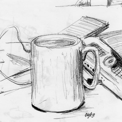 Cup and table