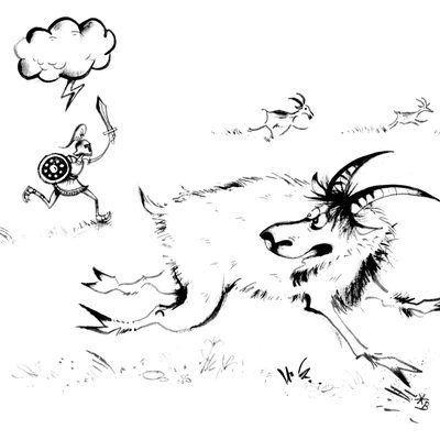 Fear me, goats!