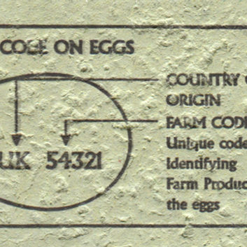 Key to code on eggs infographic