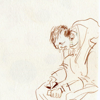 Man on the tube