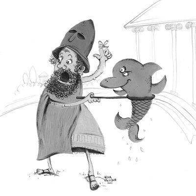 Pericles and a dolphin