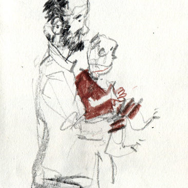 Portraits of speakers at Brno Biennale