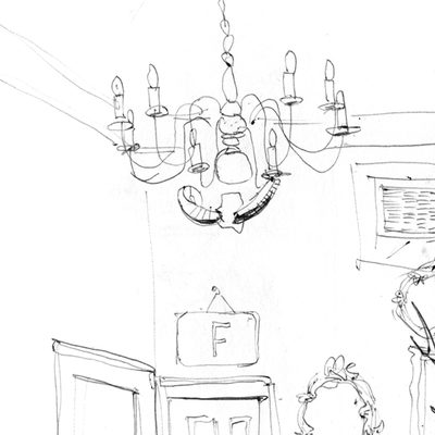 Pub sketches from New Year's eve