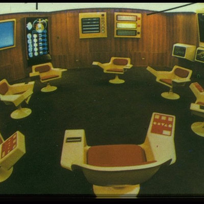 Cybersyn control room. Source: https://en.wikipedia.org/w/index.php?curid=12937653