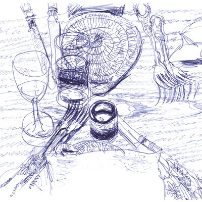 Sketch from Magreb restaurant