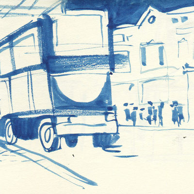 Sketch from near Dalston overground