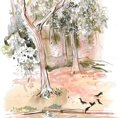 Sketches from Wimbledon Common
