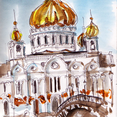 Sketcrawl in Moscow