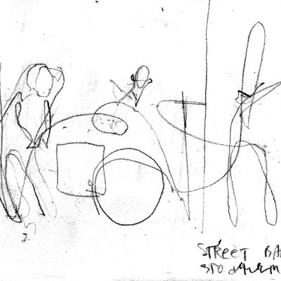 Stockholm street band drawing