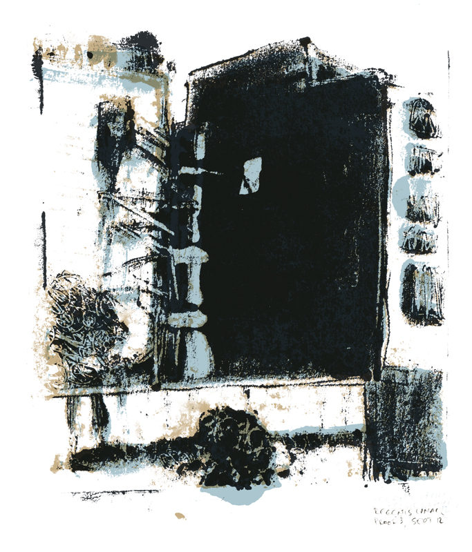 Regent's Canal: monoprint, image 3